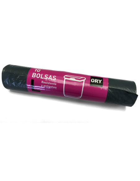 BOLSA BASURA 10U AZUL 50L 60X80 CM