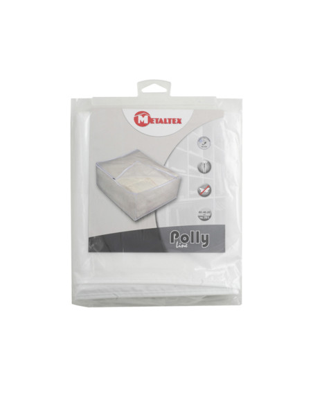 FUNDA GUARDA MANTAS TRASLUCIDA 60X46X26CM