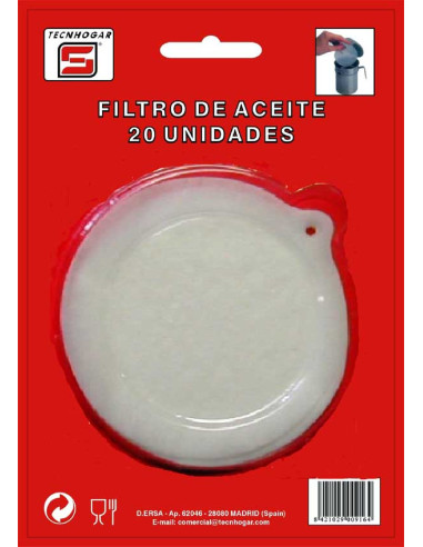 FILTROS ACEITE GRASERA 20 UNID