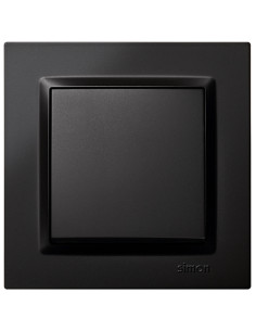CONMUTADOR EMPOTRAR NEGRO CRUCE 10 A