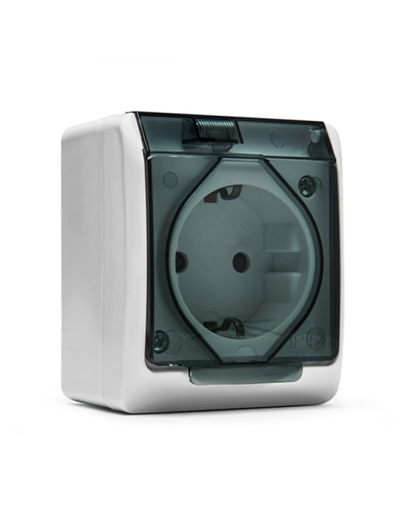 BASE ENCHUFE SUPERFICIE IP54 ESTANCO 16 A