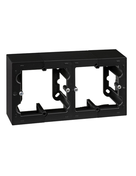 CAJA DOBLE SUPERFICIE NEGRO