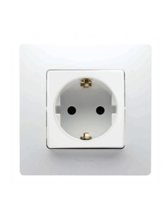 BASE ENCHUFE EMPOTRAR BLANCO 16 A