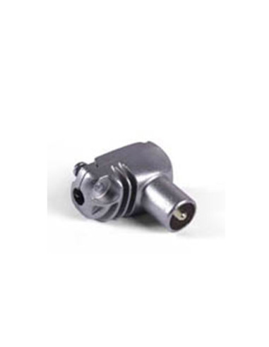 CONECTOR ANTENA TV ACODADO M METALICO