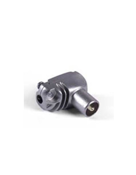 CONECTOR ANTENA TV ACODADO M METALICO