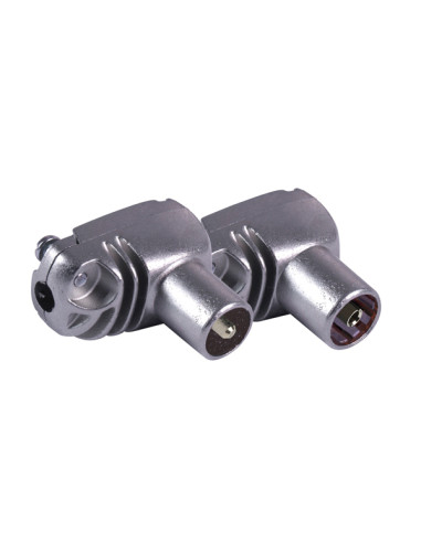 CONECTOR ANTENA TV ACODADO M/H METALI