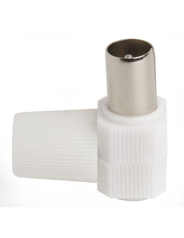 CONECTOR ANTENA TV MACHO ACODADO