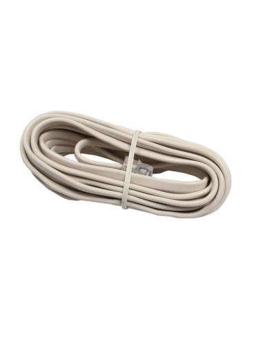 CABLE TELEFONIA M-M LISO MARFIL 4 M