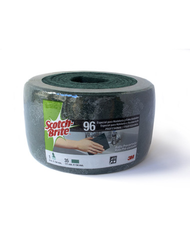 ESTROPAJO VERDE ROLLO 6MX134MM