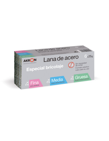 ESTROPAJO LANA ACERO SURTIDO 150 G