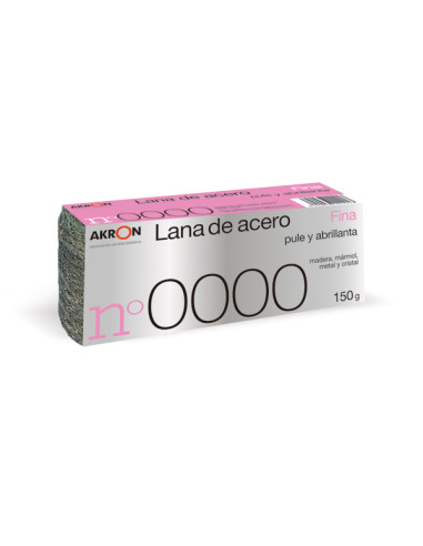 ESTROPAJO LANA ACERO FINA 0000 150 G