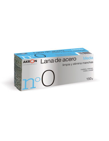 ESTROPAJO LANA ACERO MEDIA N.0 150 G