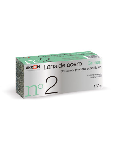 ESTROPAJO LANA ACERO GRUES N.2 150 G