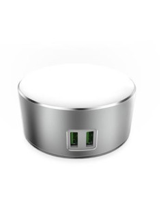 CARGADOR RED USB-A 2.4A CON LUZ NOCTURNA 3 NIVELES 12 W