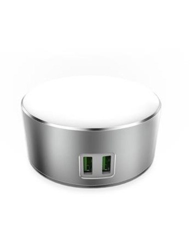 CARGADOR RED USB-A 2.4A CON LUZ NOCTURNA 3 NIVELES 12 W