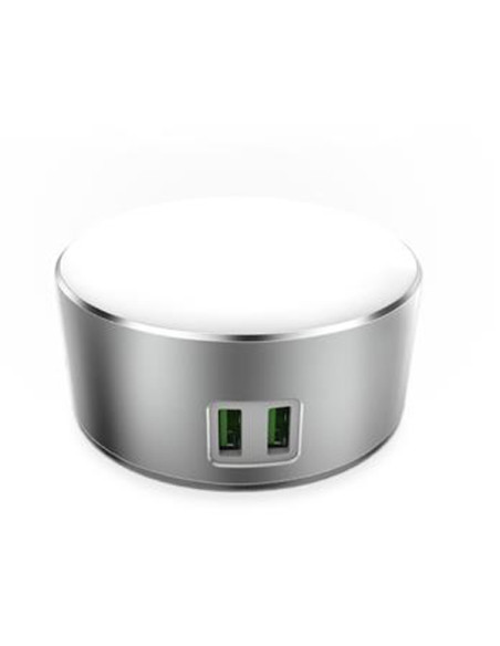 CARGADOR RED USB-A 2.4A CON LUZ NOCTURNA 3 NIVELES 12 W