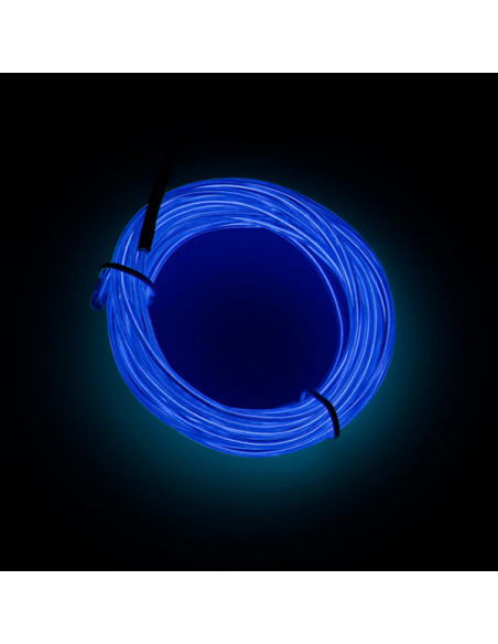 TIRA LED NEON AZUL A PILAS 5 M