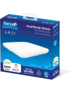 PLAFON TECHO CUADRADO BLANCO 3200Lm LF 42 W