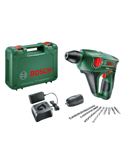 Taladro atornillador percutor Bosch UNEO 12V 3 en 1 con batería