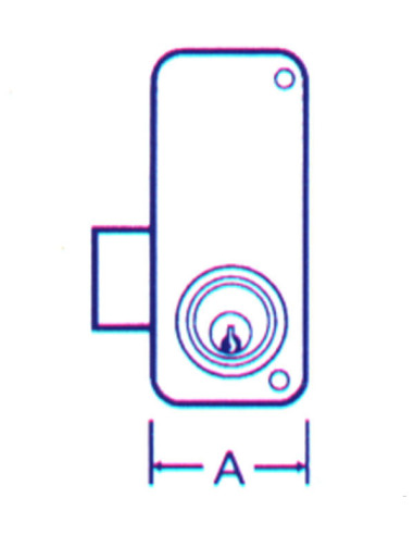CERRADURA SOBREPONER IZDA 70 I