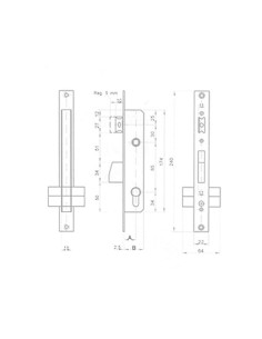 CERRADURA EMBUTIR MET PICAP 30