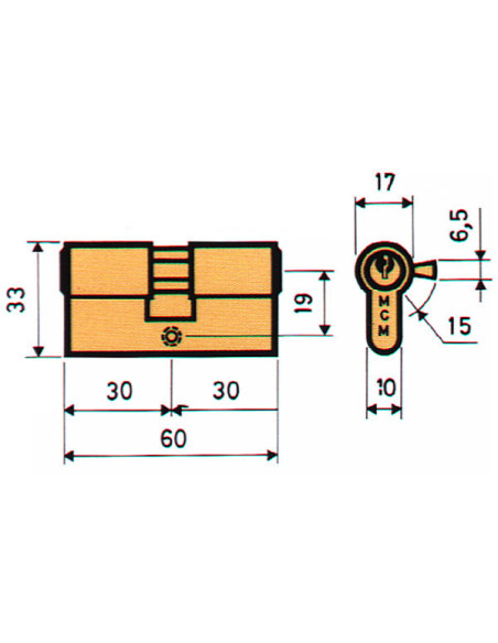 BOMBILLO SERRETA LATON LC 13,2MM 30X30 MM