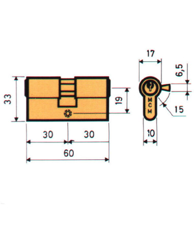 BOMBILLO SEGURIDAD LATON 33X33 MM