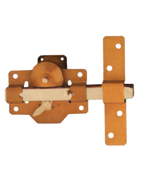 CERROJO SEGURIDAD ORO C/PALANC 105X170 MM
