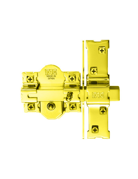 CERROJO UVE DORADO 80