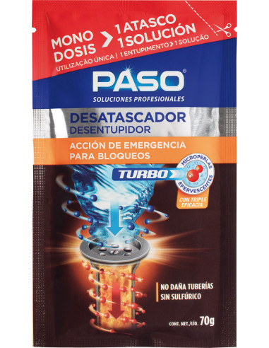 DESATASCADOR TURBO MONODOSIS 70 G