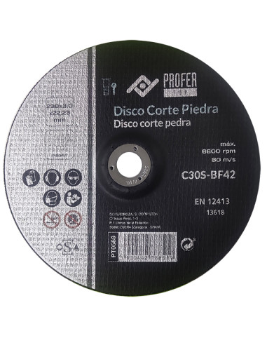 DISCO C PIEDRA PRO 230X3 MM