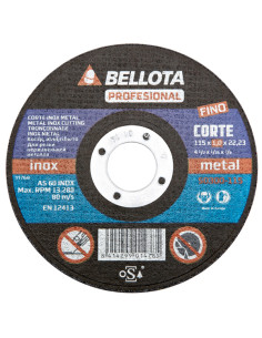 DISCO C METAL/INOX EJE FINO 180X1,6 MM