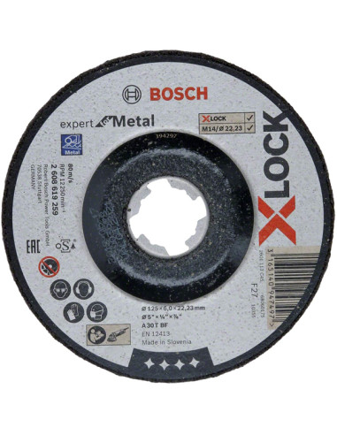 DISCO DESBASTE ACERO XLOCK 125X6MM