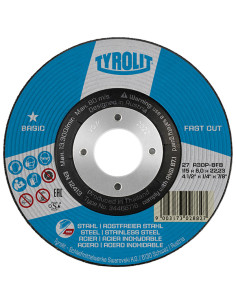 DISCO DESBASTE 27 ACERO A30P-BFB 125X6 MM