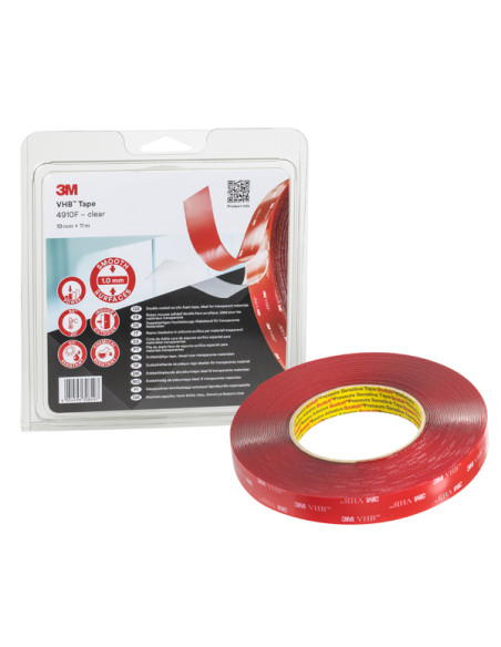 CINTA ESPUMA ACRILIC VHB TRANS 3MTX19 MM