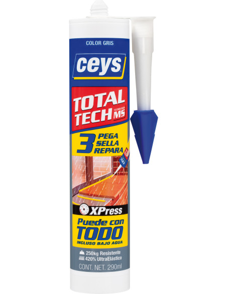 SELLADOR ADH PU MSTECH GRIS 290 ML