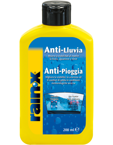 LAVAPARABRISAS ANTI LLUVIA RAIN-X 200 ML