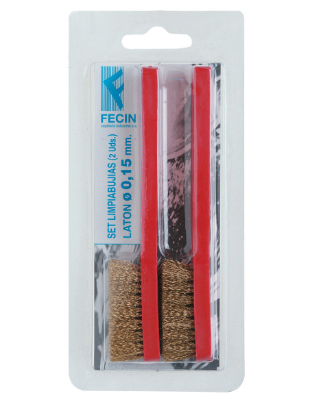 CEPILLO LIMPIABUJIA LATON 2 UD 135X45 MM