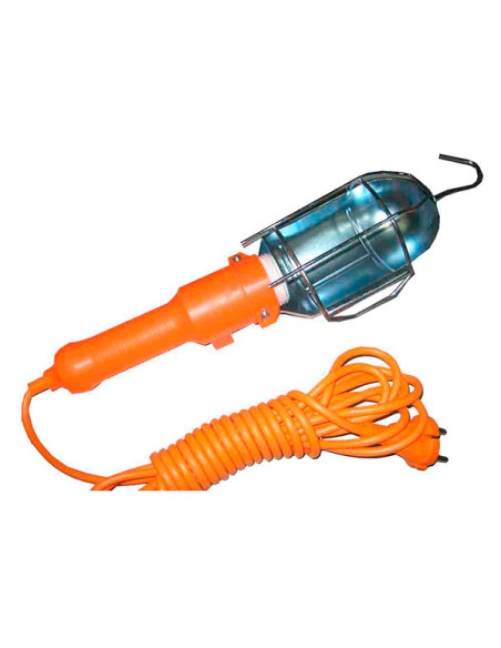 LAMPARA PORTATIL GANCHO/INTERRUPTOR E-27 MAX 60W 5 M