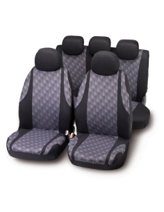 FUNDAS ELASTICAS JG NEGRO GRIS