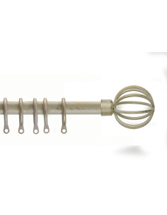 BARRA METAL EXT KIT NEVADA ORO/CREM 125-245 CM
