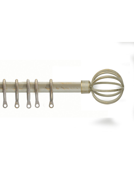 BARRA METAL EXT KIT NEVADA ORO/CREM 125-245 CM