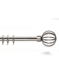 BARRA METAL EXT KIT NEVADA NIQUEL 125-245 CM