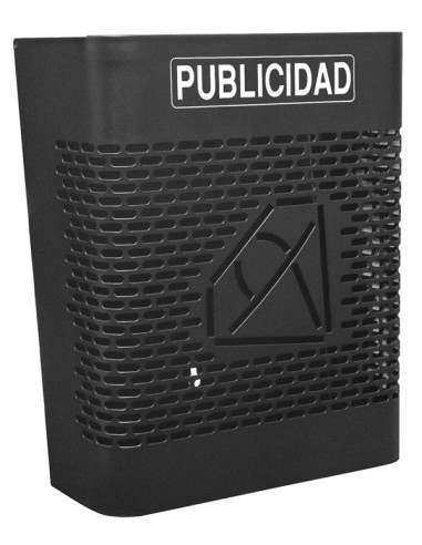 BUZON PUBLICIDAD REJILLA NEGRO 24X27X13CM