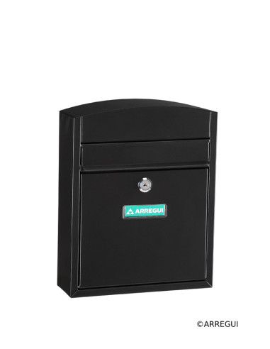 BUZON EXTERIOR ACERO NEGRO 32X26X9CM