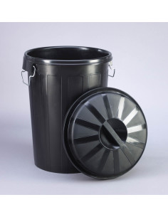 CUBO BASURA INDUSTRIAL C/ TAPA 95 L