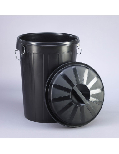 CUBO BASURA INDUSTRIAL C/ TAPA 95 L