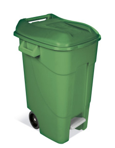 CONTENEDOR PEDAL/RUEDA JARDIN 120 L