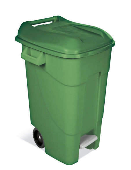 CONTENEDOR PEDAL/RUEDA JARDIN 120 L