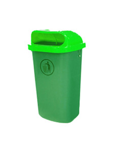 PAPELERA PLASTICO VERDE 50 L